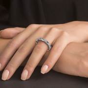 2 ctw Emerald-Round Labgrown Diamond Eternity Band