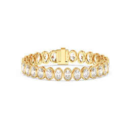 50PTS EACH OVAL BEZEL TENNIS BRACELET