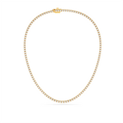 20 ctw Round Labgrown Diamond Straight Line Tennis Necklace