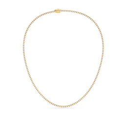 10CTW ROUND STRAIGHT LINE TENNIS NECKLACE