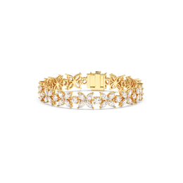 MARQUISE-ROUND FLOWER BRACELET
