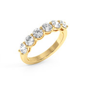 2.5CTW HALF ROUND ETERNITY BAND
