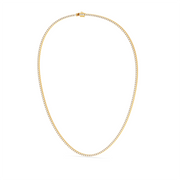 5CTW ROUND STRAIGHT LINE TENNIS NECKLACE