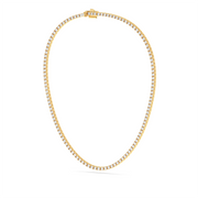 20 ctw Round Labgrown Diamond Straight Line Tennis Necklace