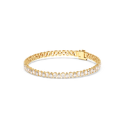 7 ctw Pear Labgrown Diamond Bezel Tennis Bracelet