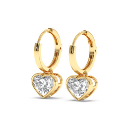 1CT EACH HEART HOOPS