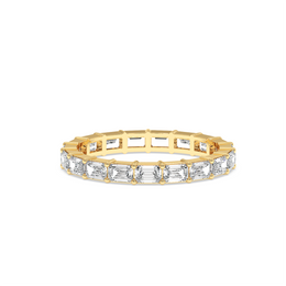 2CTW EMERALD ETERNITY BAND