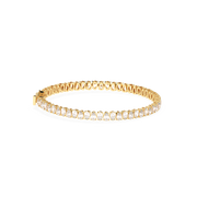 7 ctw Pear Labgrown Diamond Bezel Tennis Bracelet