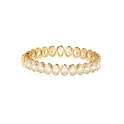 50PTS EACH OVAL BEZEL TENNIS BRACELET