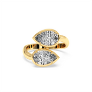 DUEL PEAR RING