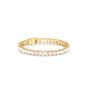 Solitaire Emerald Labgrown Diamond Tennis Bracelet