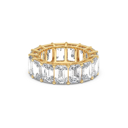 1CT EACH EMERALD ETERNITY BAND