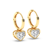 1CT EACH HEART HOOPS
