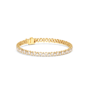 7 ctw Pear Labgrown Diamond Bezel Tennis Bracelet