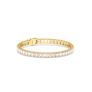 50 Pointers Emerald Labgrown Diamond Tennis Bracelet