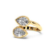 DUEL PEAR RING