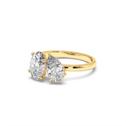 1.5 ctw Oval-Pear Labgrown Diamond Ring