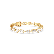 7 ctw Fancy Shapes Mix Labgrown Diamond Bracelet