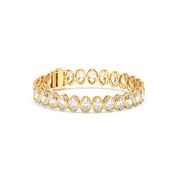 50PTS EACH OVAL BEZEL TENNIS BRACELET